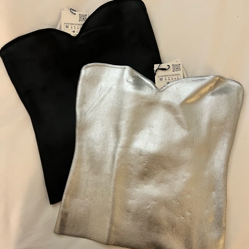 ZARA: Knit Bustier Top